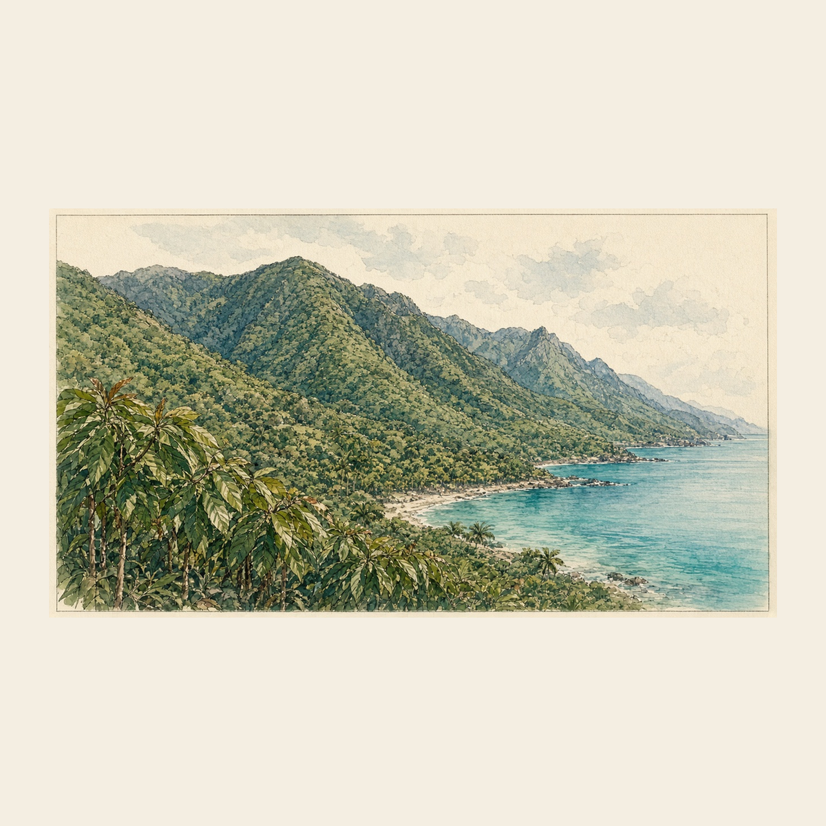Costa di Choroní tra mare e montagna